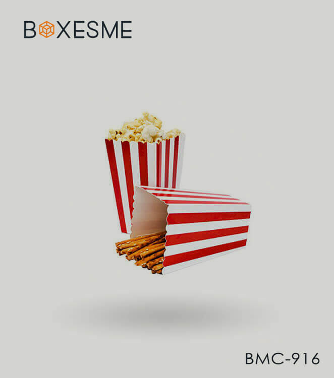 Red and White Popcorn Boxes Wholesale